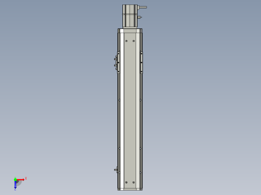 SYS12-BC-400-200W滚珠花健、支撑座、滚珠丝杠、交叉导轨、直线模组.STEP俯视缩略图