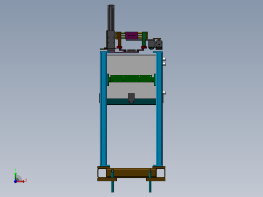 金属加热工装设计sw18可编辑前视缩略图