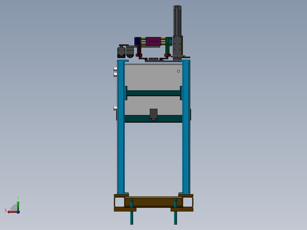 金属加热工装设计sw18可编辑后视图