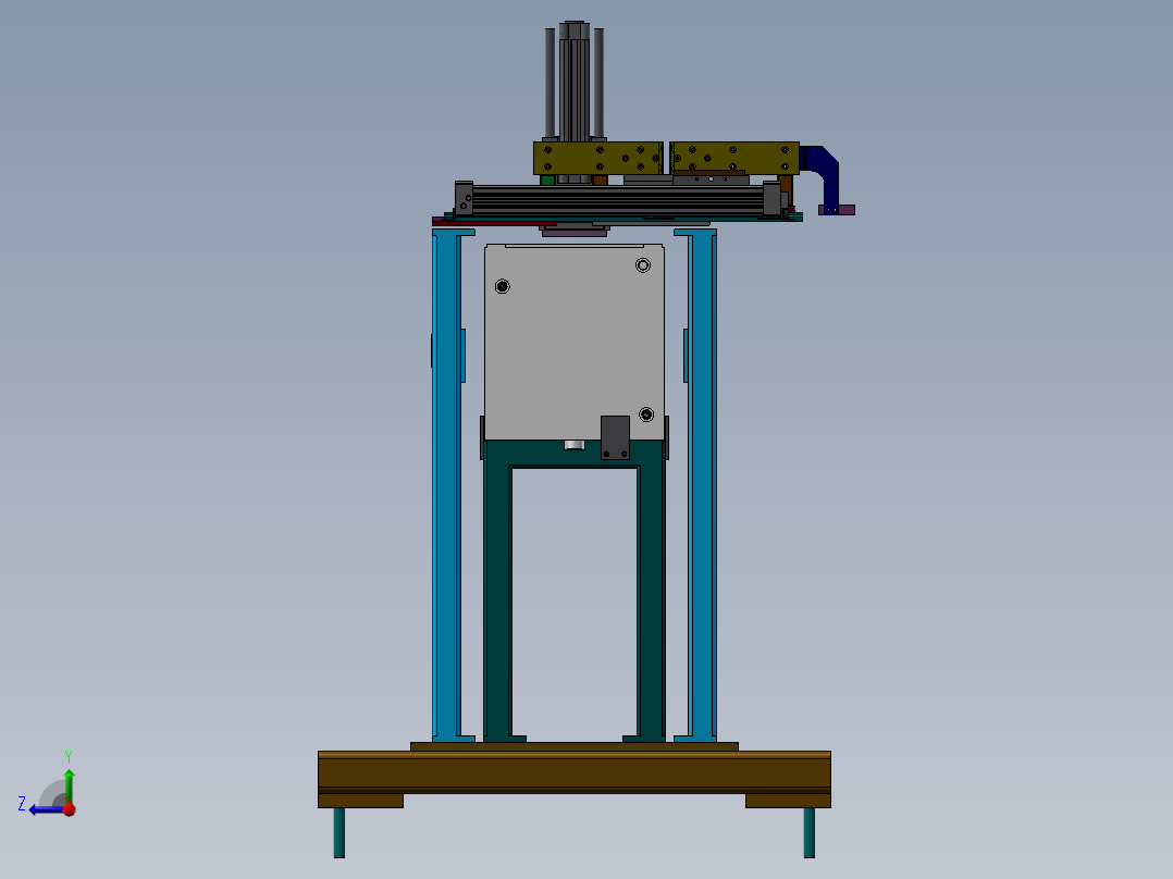 金属加热工装设计sw18可编辑右视图