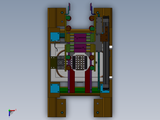 金属加热工装设计sw18可编辑俯视缩略图
