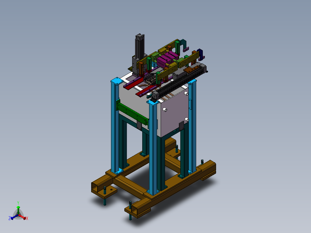 金属加热工装设计sw18可编辑正等轴测图