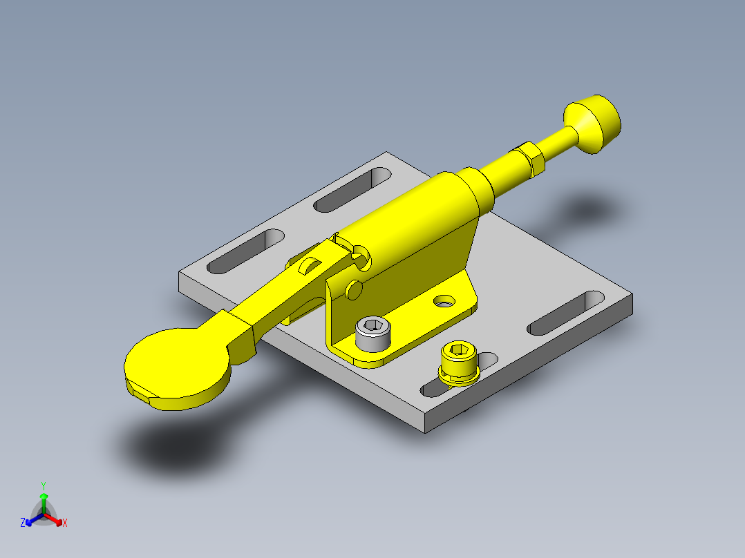 灵活型工件定位机构正等轴测图