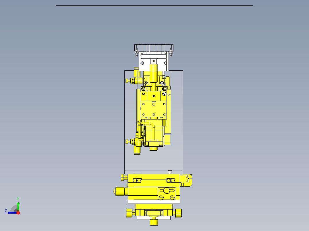 芯片顶出机构右视图