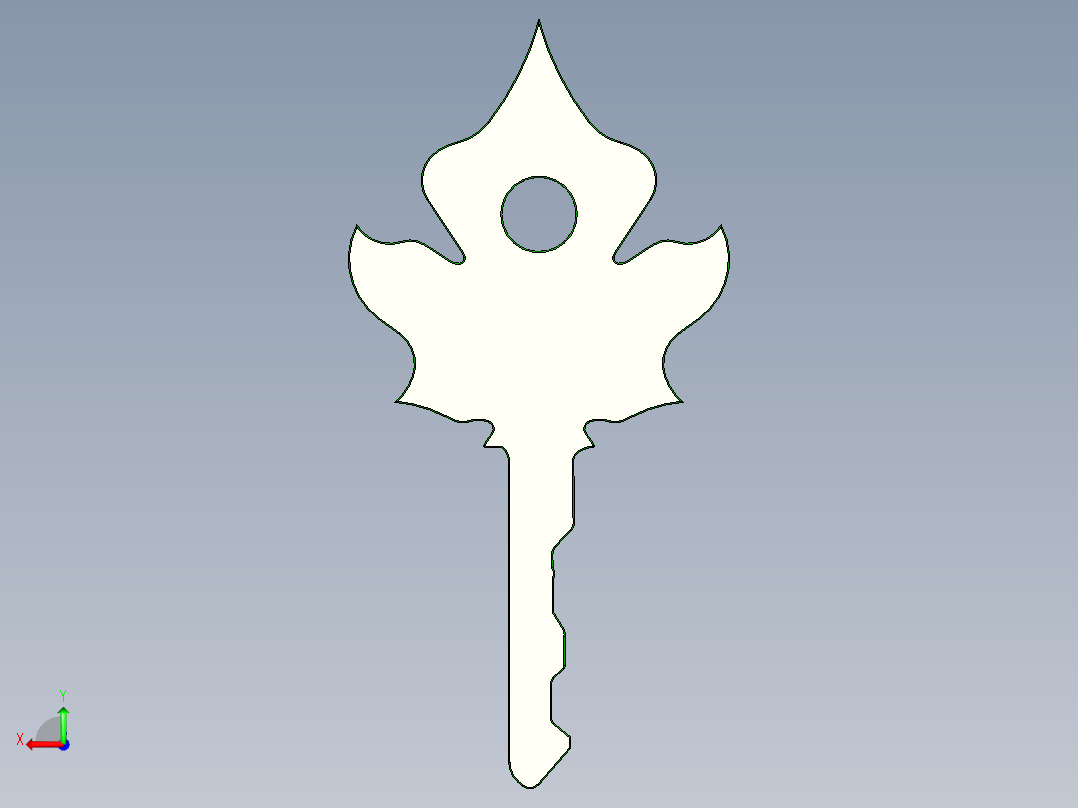 创意钥匙后视图