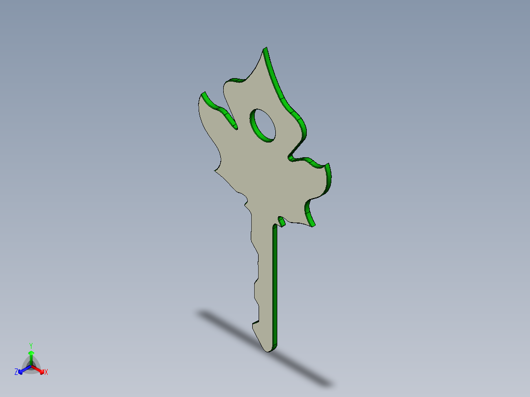 创意钥匙正等轴测图