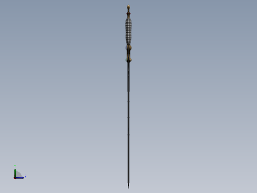 Solidwork宝剑模型左视缩略图