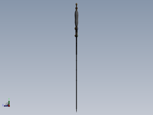 Solidwork宝剑模型右视缩略图
