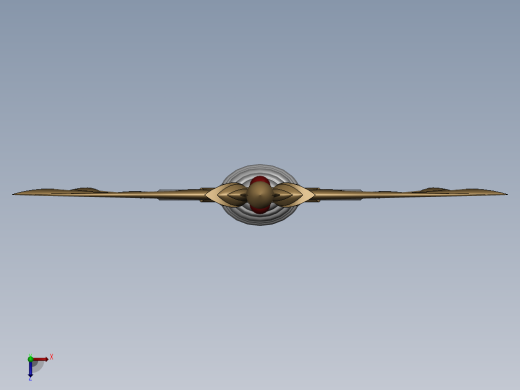 Solidwork宝剑模型俯视缩略图