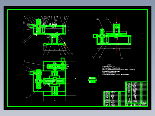 二维步进单片机控制工作台机械系统设计