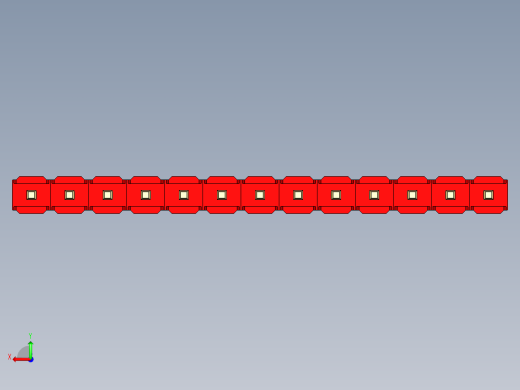 彩色公头100mil（2.54mm）系列-DS1021_red_1x13p_100mil_Type19_rev1.0后视缩略图