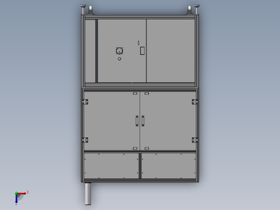 插头组装机3D模型俯视图