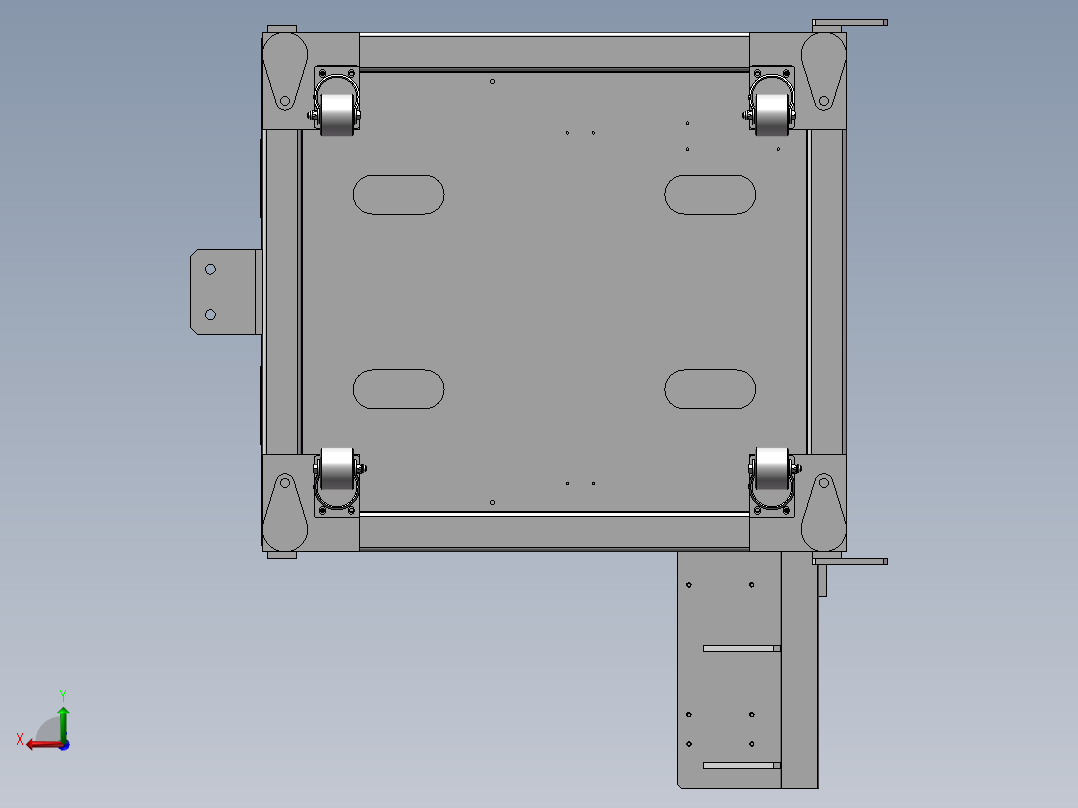 自动取料机后视图