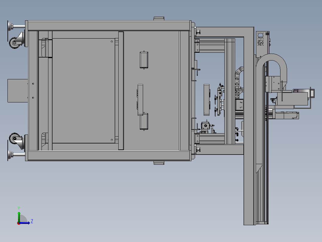 自动取料机左视图