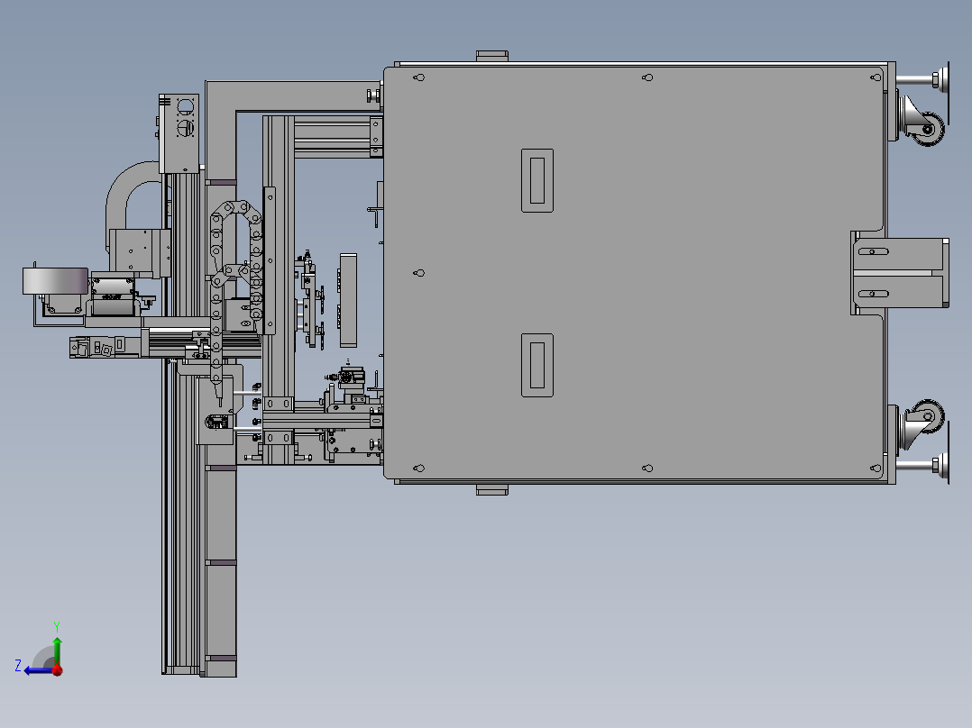 自动取料机右视图