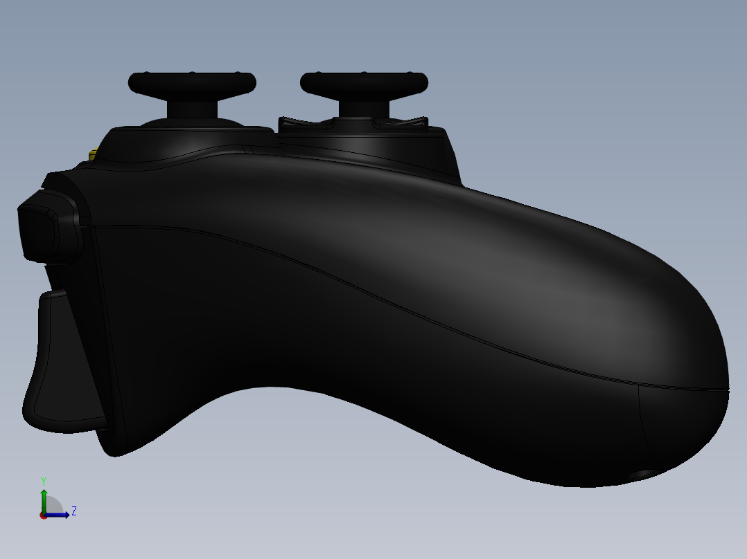 XBOX游戏控制器左视图