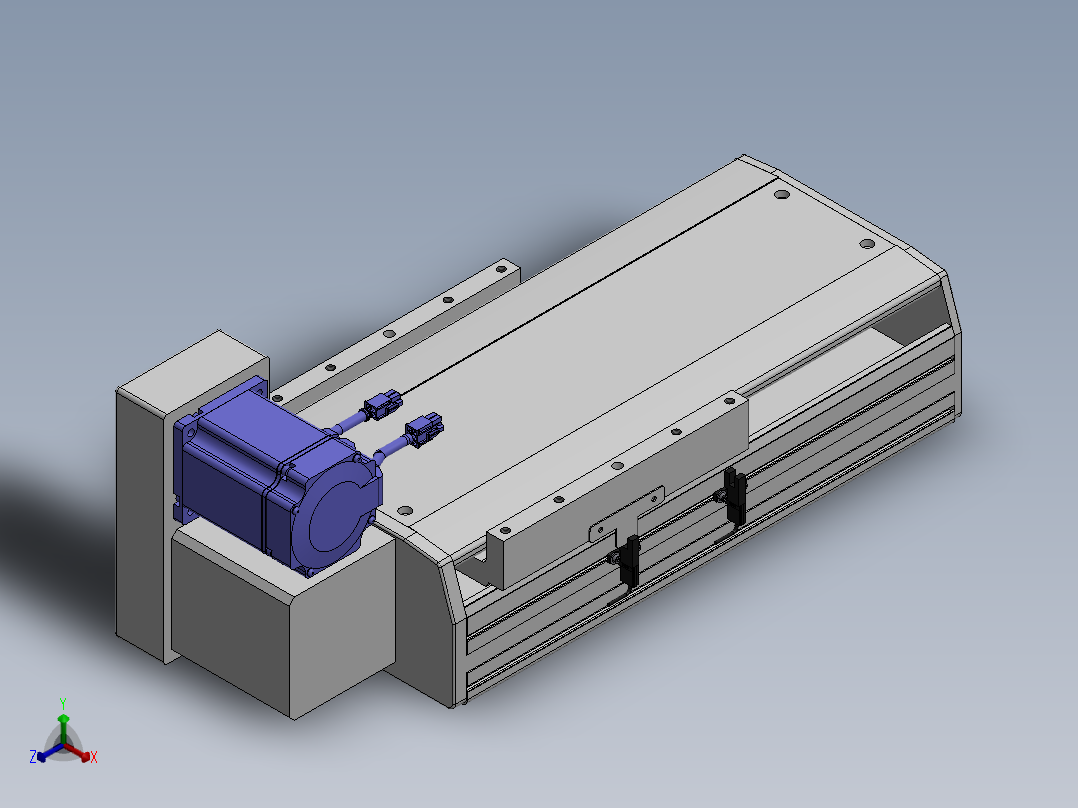精密模组MT220-L150-100-LU-M75-C4正等轴测图