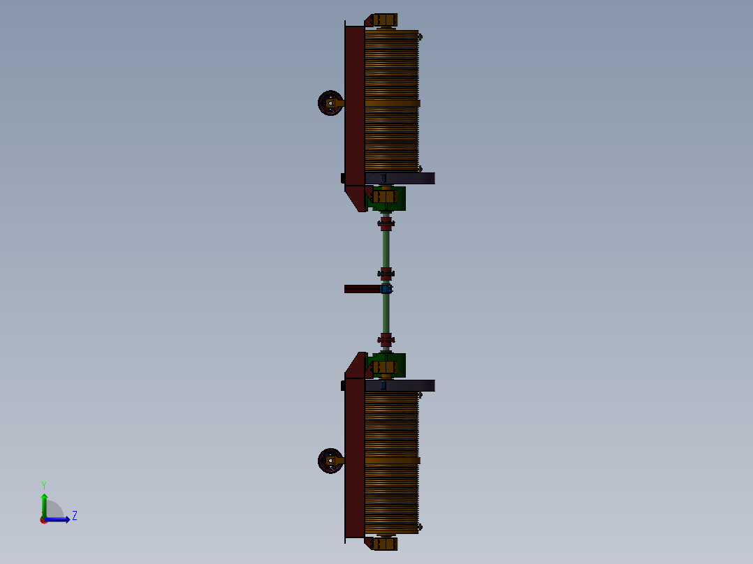 卷扬式启闭机左视图