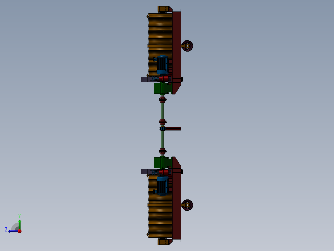 卷扬式启闭机右视图
