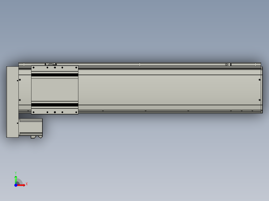 VF丝杆传动-一般环境VF22-S800-BL前视图
