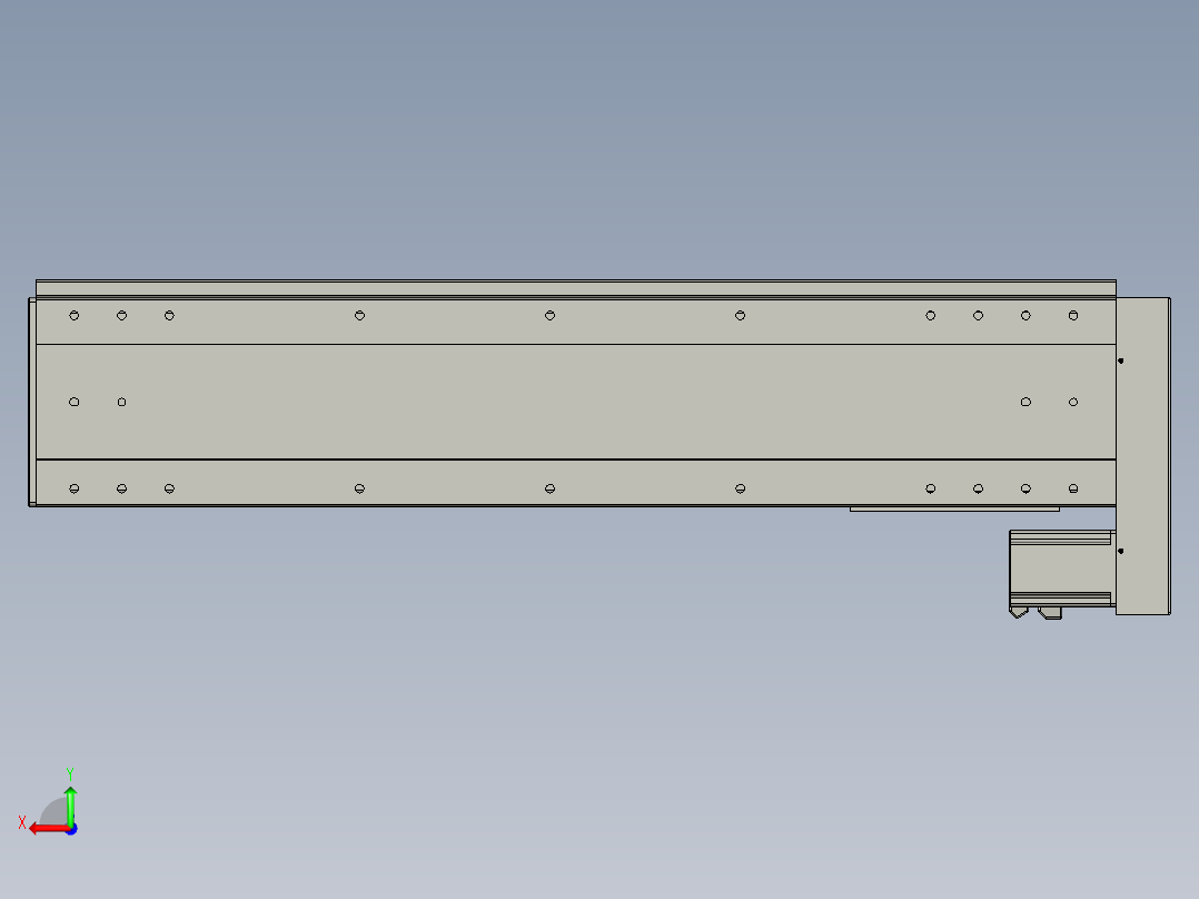 VF丝杆传动-一般环境VF22-S800-BL后视图