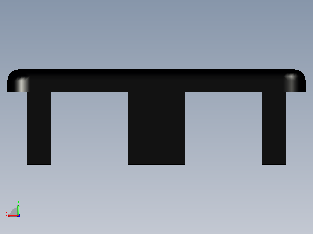 型材-KJN CABLE CONDUIT CAP 40X40 KJN511080后视图