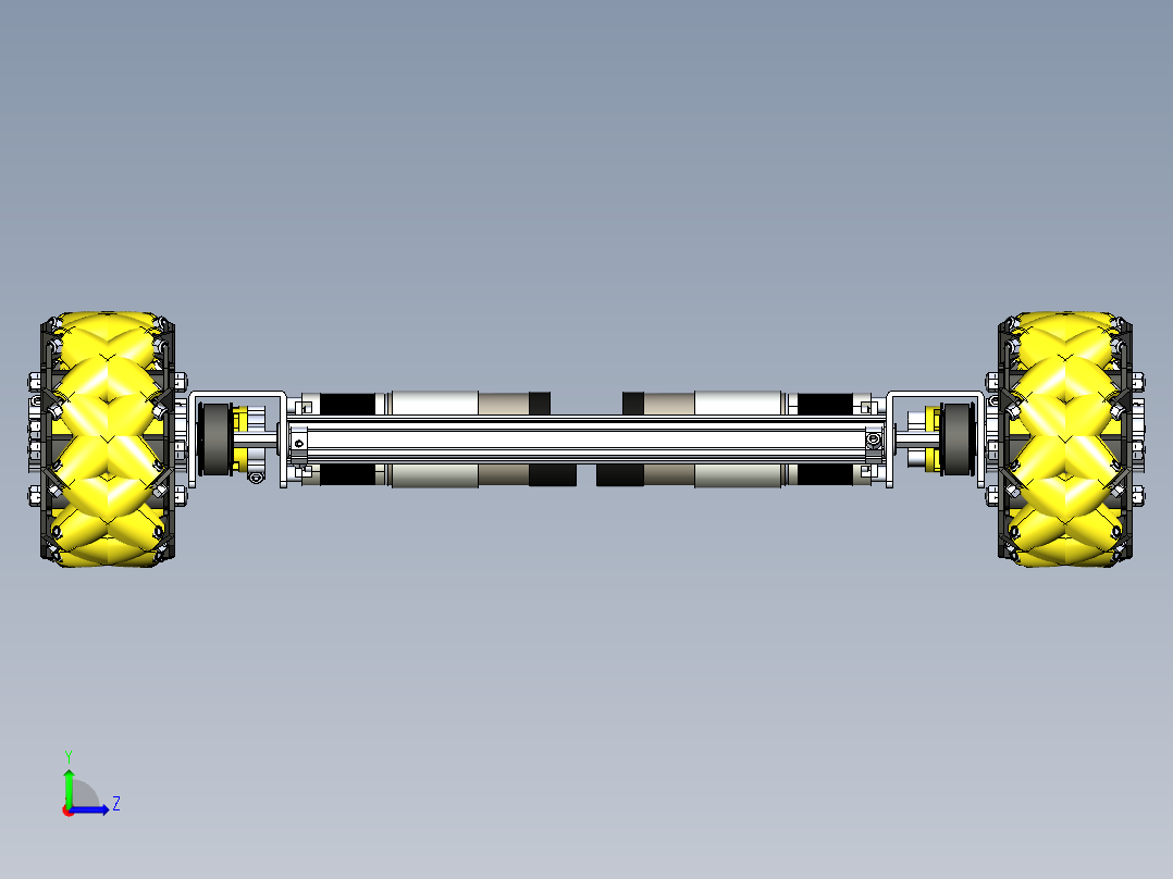 2019 FTC 6964 Igutech麦克纳姆轮车底盘左视图