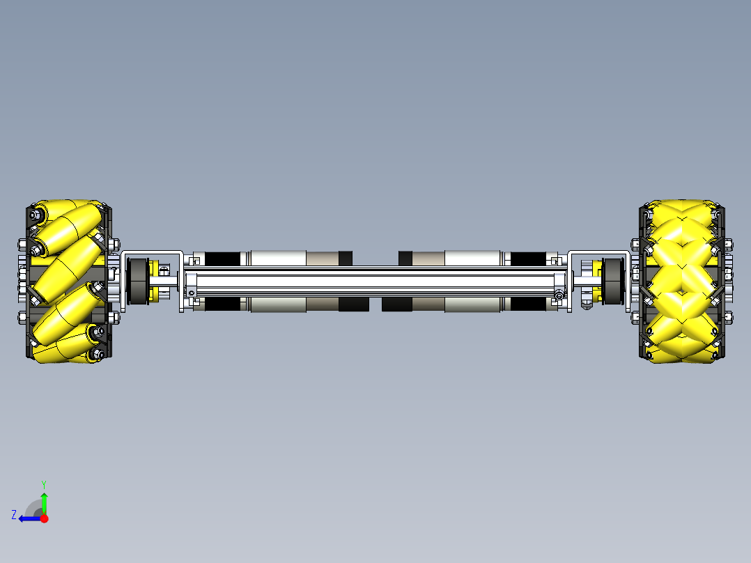2019 FTC 6964 Igutech麦克纳姆轮车底盘右视图