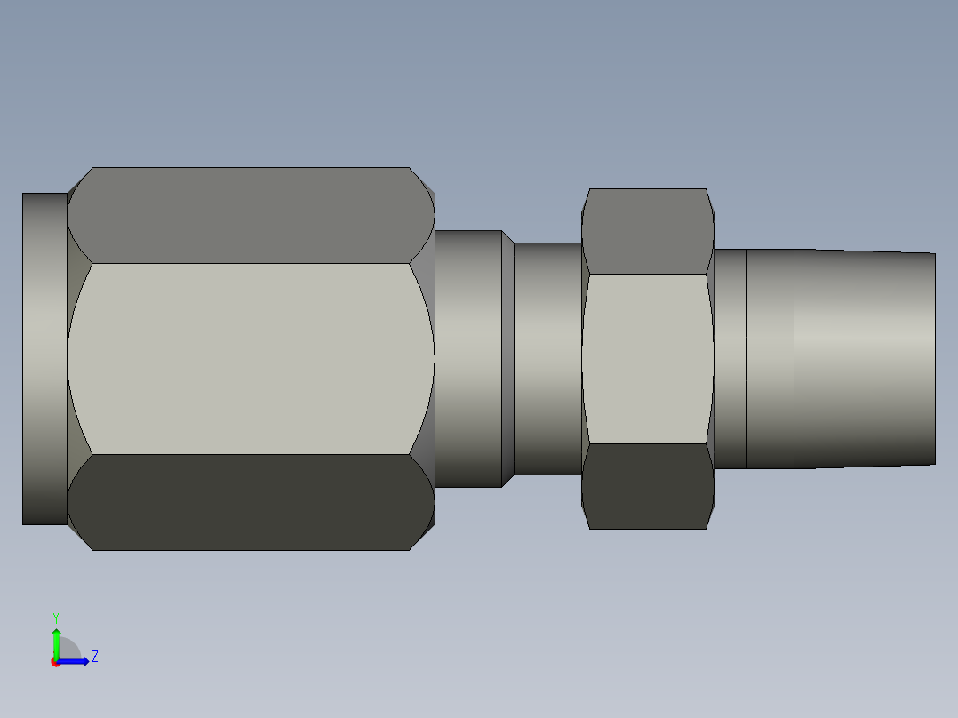 卡套式工业通用硬管接头4_fbu-s左视图