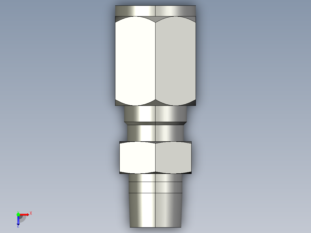 卡套式工业通用硬管接头4_fbu-s俯视图