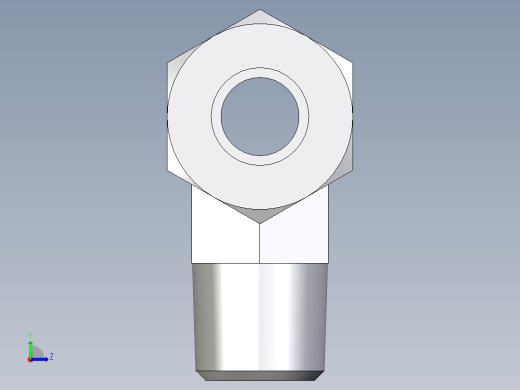 卡套式工业通用硬管接头EO_Male_stud_run_tee_TE10LRCF左视缩略图