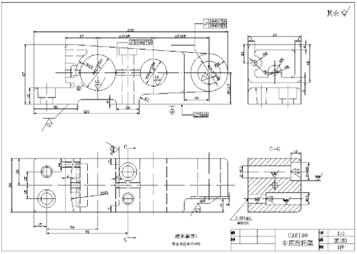 ca6140机床后托架加工工艺及夹具设计【含图和文档】缩略图