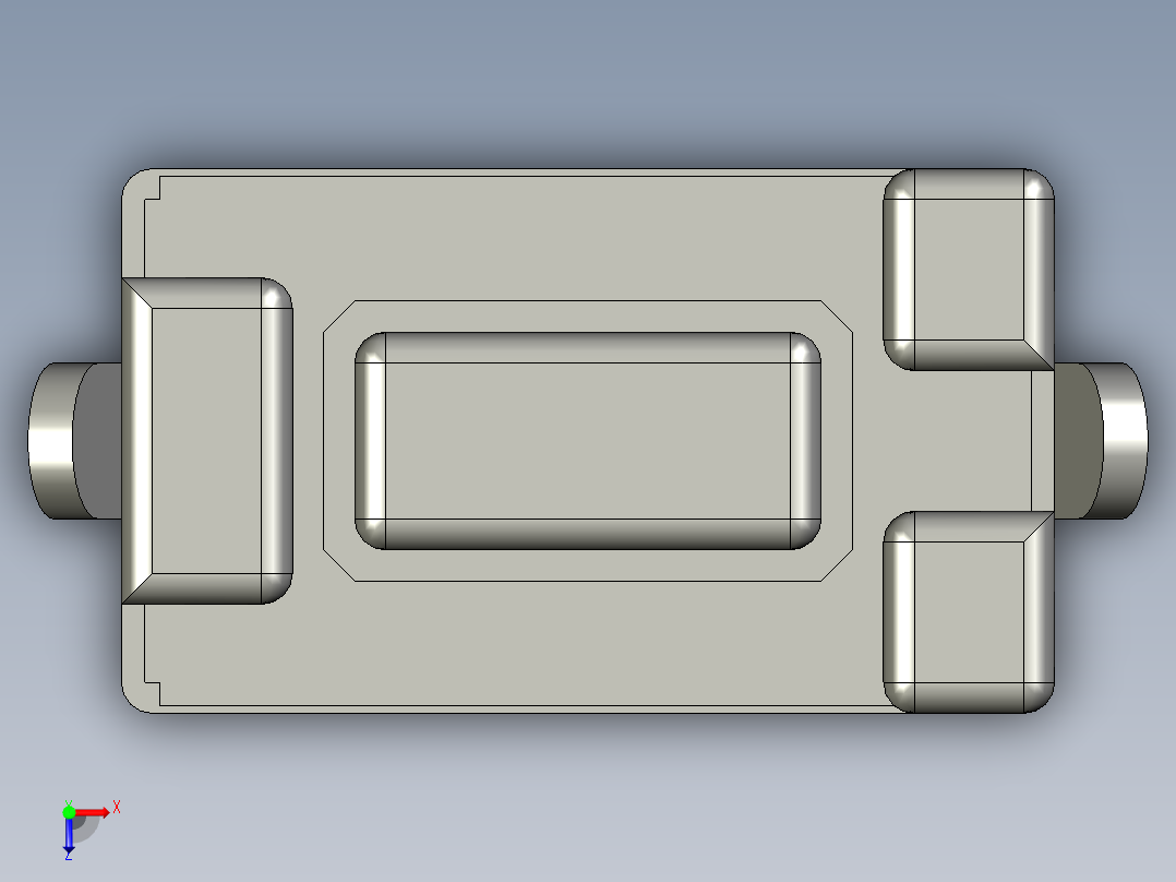 1 6.0㎜ × 3.5㎜ SMD轻触开关俯视图