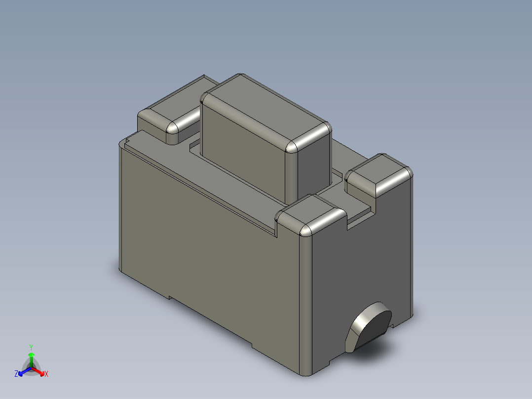 1 6.0㎜ × 3.5㎜ SMD轻触开关正等轴测图