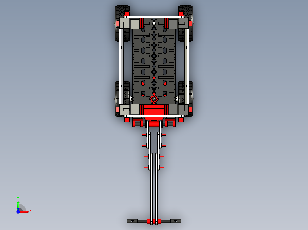 ft-Model 10，手推车乐高前视图