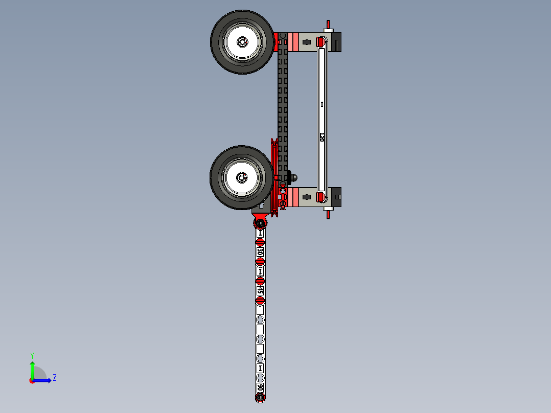 ft-Model 10，手推车乐高左视图