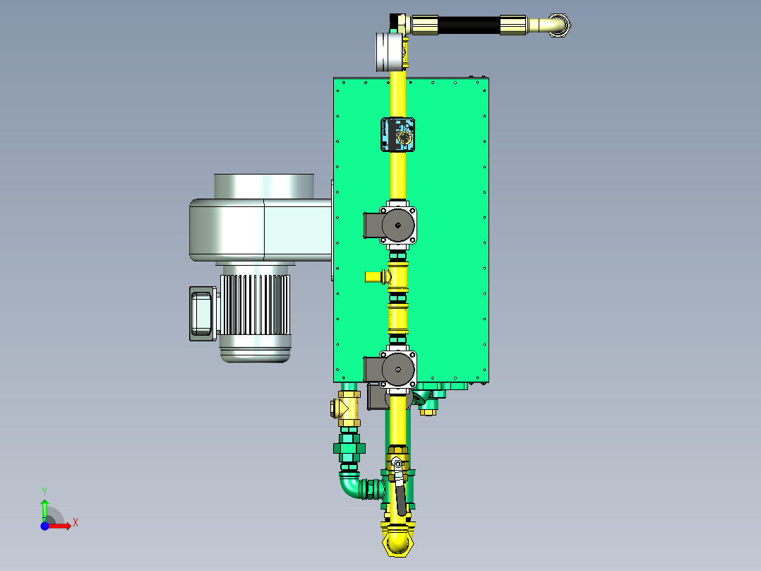 40万大卡E牌燃气燃烧机前视图