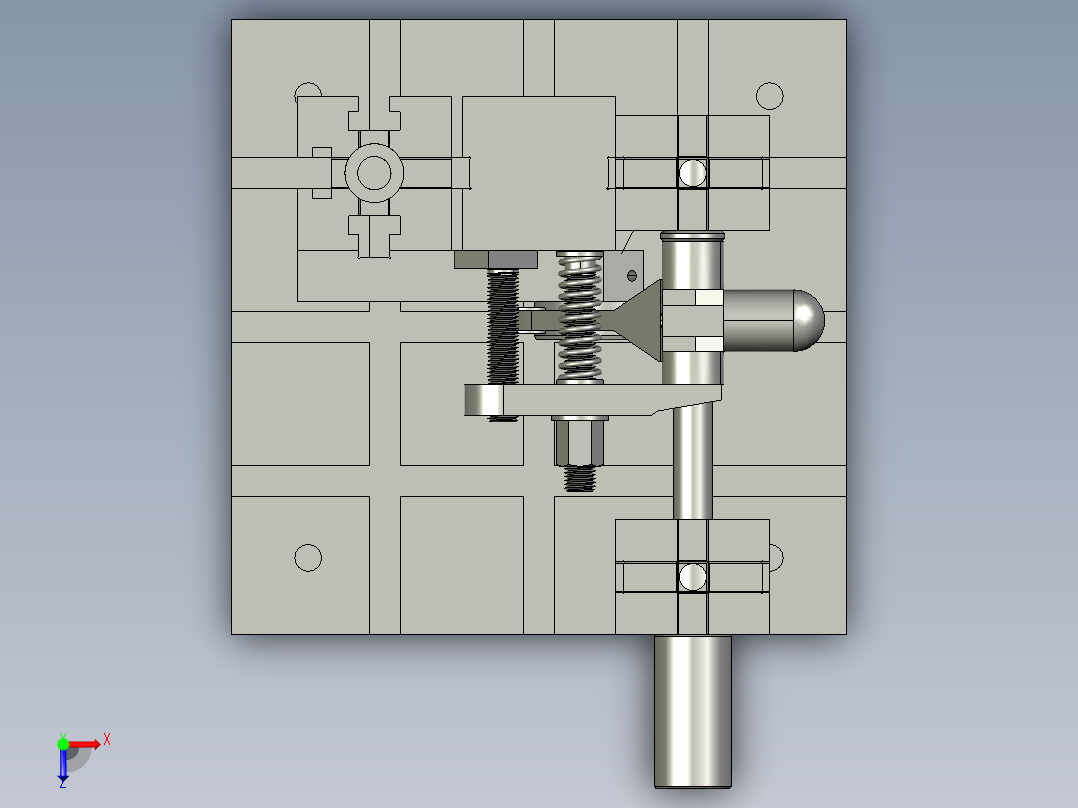 组合夹具俯视图