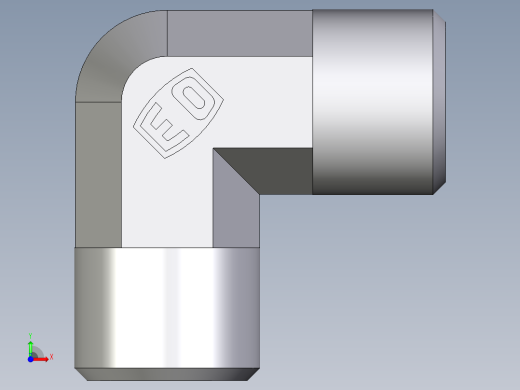 卡套式工业通用硬管接头EO_Union_elbow_W08L71X前视缩略图