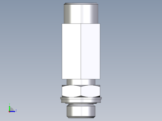 卡套式工业通用硬管接头EO_Adjustable_locknut_run_tee_LEE12SROMDCF左视缩略图