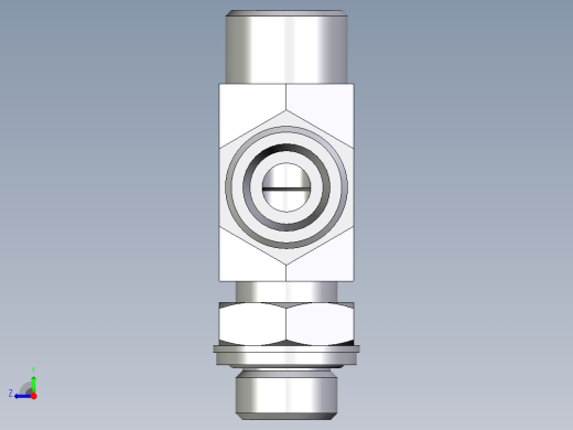 卡套式工业通用硬管接头EO_Adjustable_locknut_run_tee_LEE12SROMDCF右视缩略图