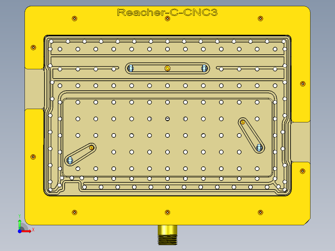 REACHER-C-笔记本CNC工装夹具三维模型CNC3-0912前视图