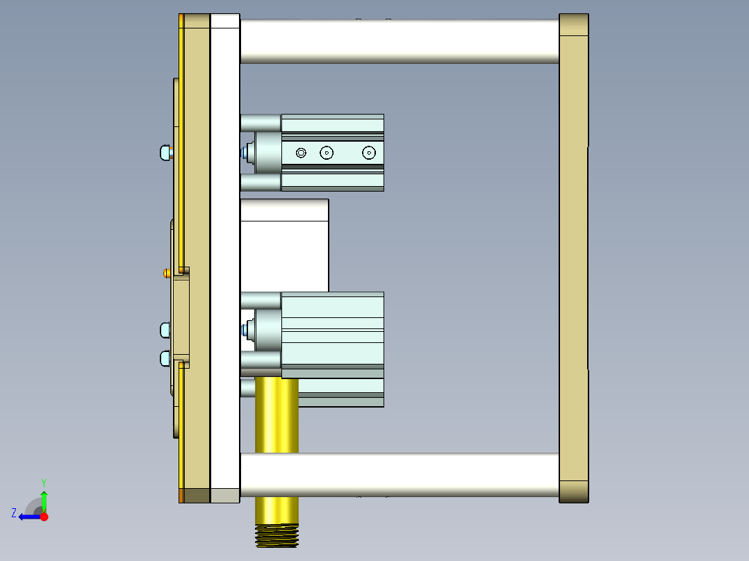 REACHER-C-笔记本CNC工装夹具三维模型CNC3-0912右视图