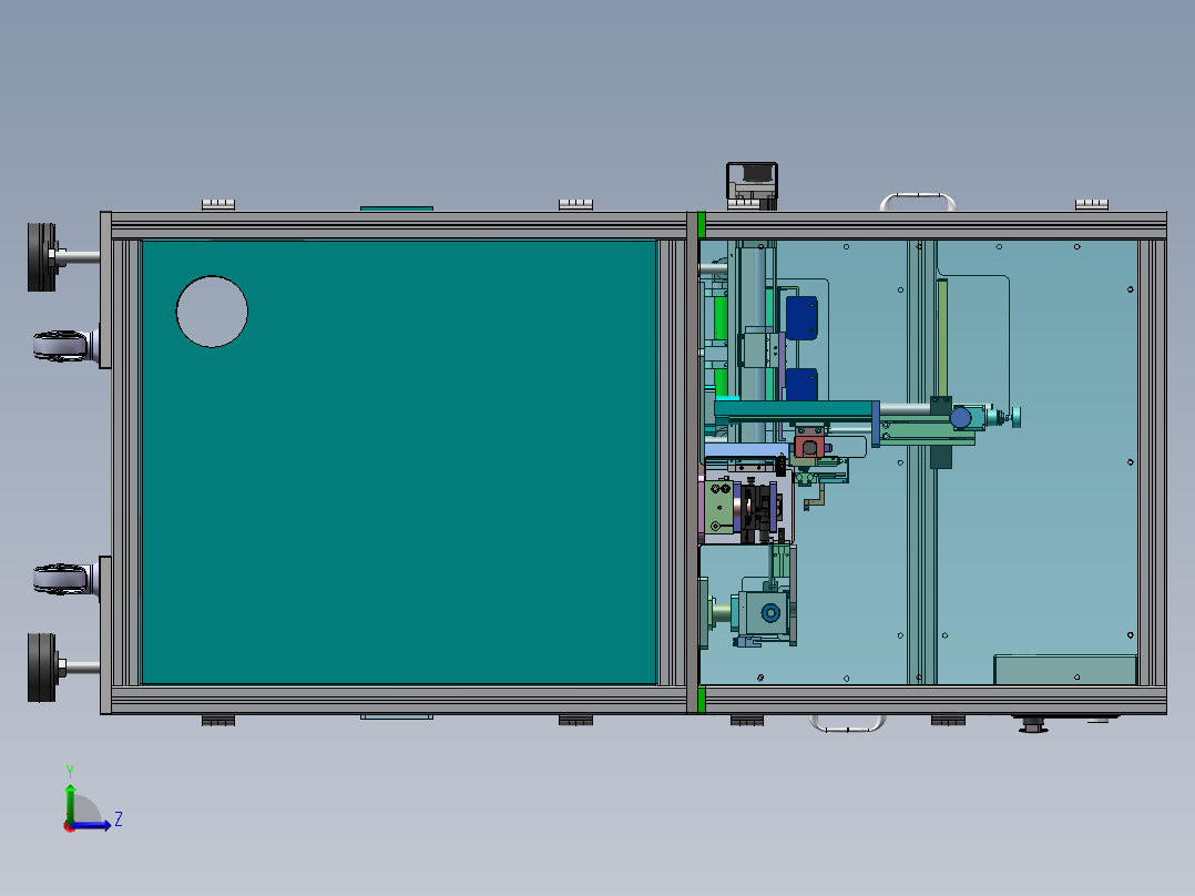 自动振摆检测设备sw16可编辑左视图