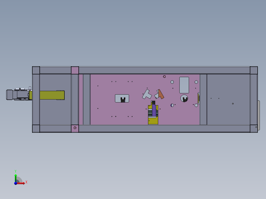 钢套自动钻孔机前视图