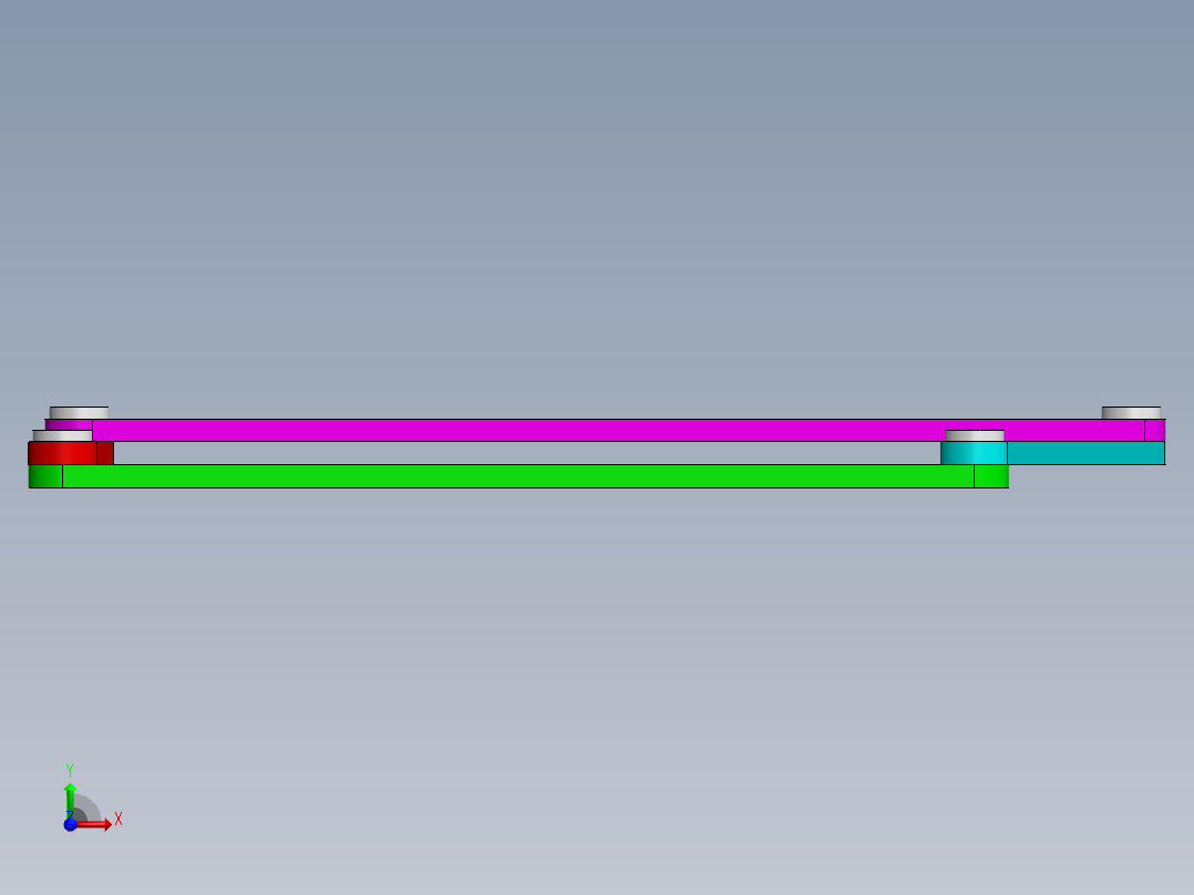 小于曲柄摇杆前视图