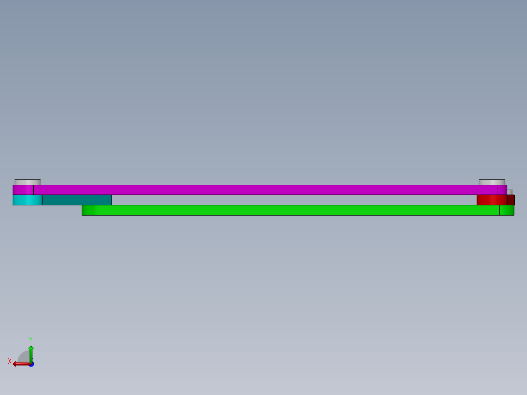 小于曲柄摇杆后视图
