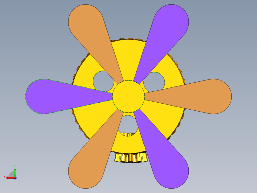 同轴异向转动机构后视缩略图