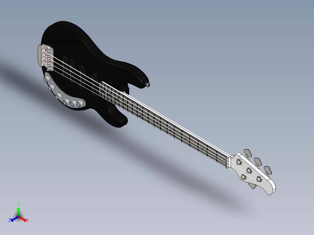 吉他(76)正等轴测图