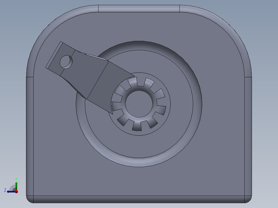电池仓、电池(46)右视图